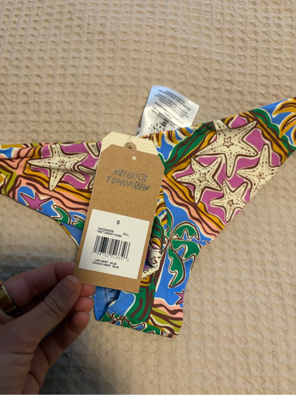 Billabong Colorful Starfish Print Bikini Bottom - Picture 2 of 3